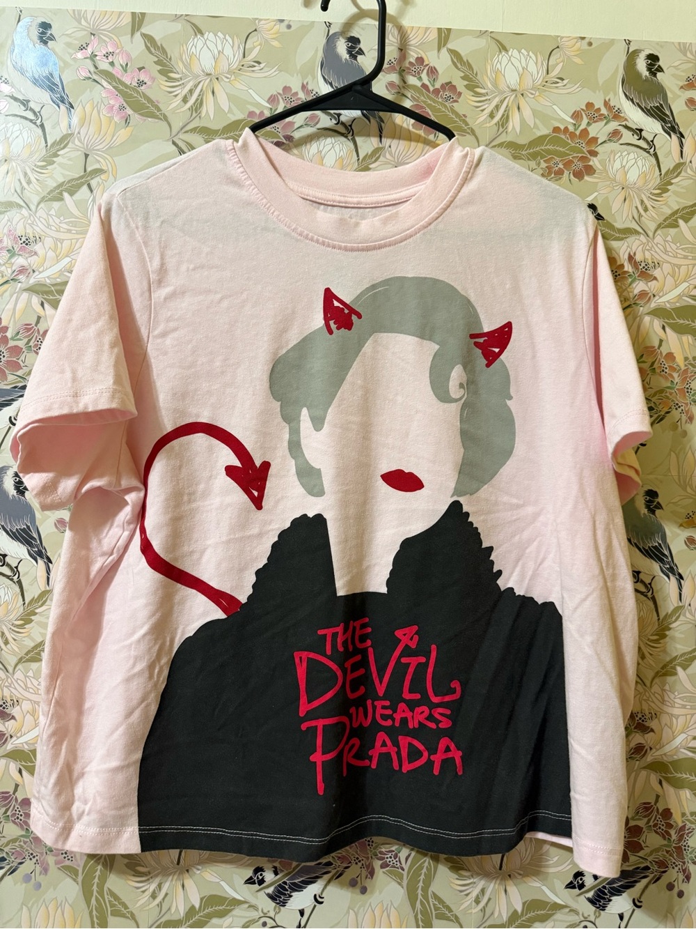 Hybrid Apparel The Devil Wears Prada Graphic Tee - Light Pink & Black